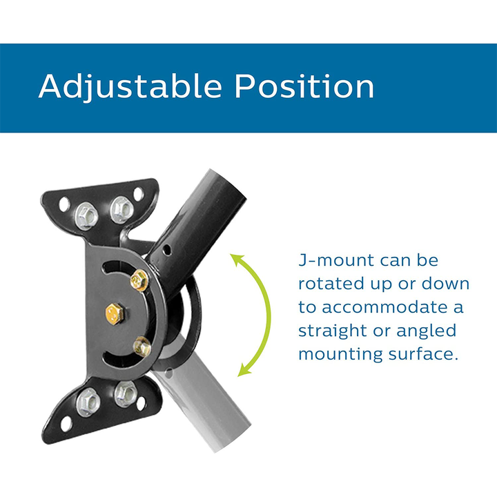 DYMACHINE Universele verstelbare tv-antenne montagebeugel Mount stalen J-beugels