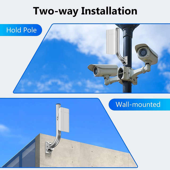 DYMACHINE roestvrijstalen tv-antenne montagepaalbeugels