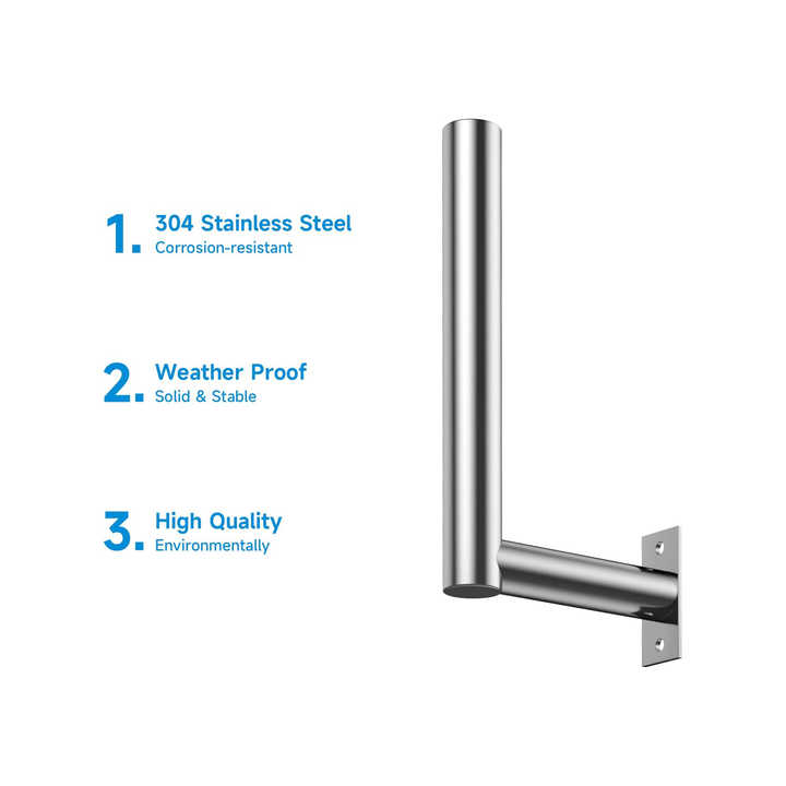 DYMACHINE L-type antenne-montagebeugel voor universele antenne-montagepaal buiten