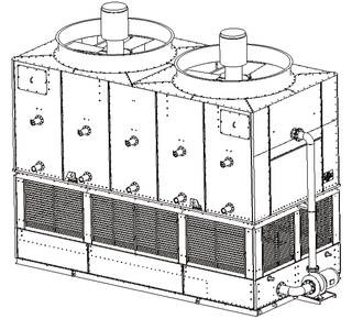 DYMACHINE Aangepaste koeltoren Gesloten Gesloten watercircuit Koeltoren Verdampingscondensorkoeler